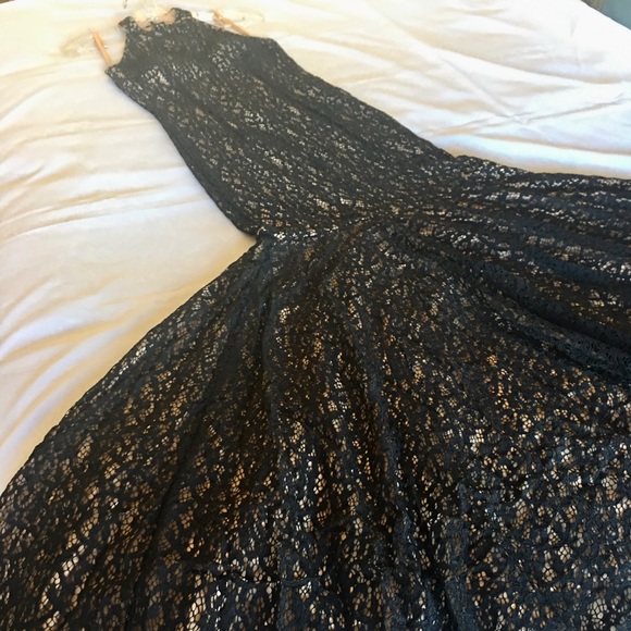 Jovani Black/Nude Evening Gown - Picture 4 of 8